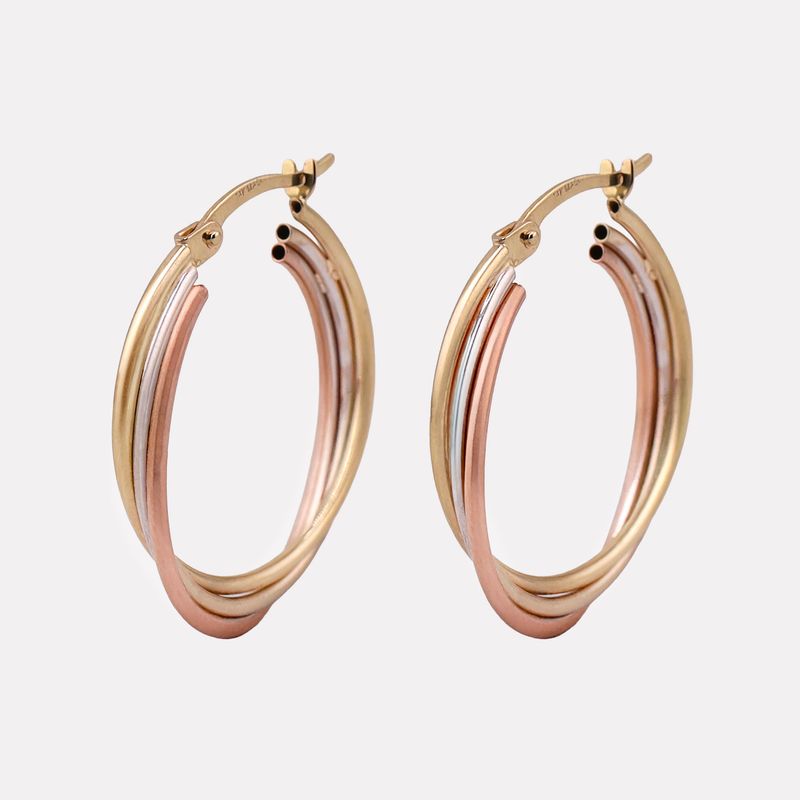 Arracadas Enlaz. Tns. 14k 2.5g